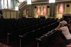 Rachel takes a picture of the main theater's interior