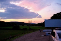 Waiting for sunset before the show