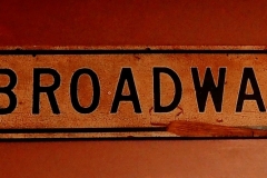 Broadway sign inside Farmington House of Pizza (on Broadway)
