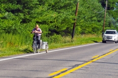 Morning commute, complete with hot coffee