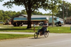 Amish recumbent bike