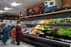 Produce aisle at E&S bulk grocers