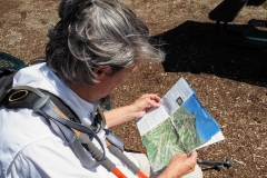 Glenn checks the map again
