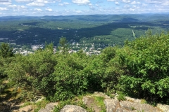 The town of Brattleboro from the top of Stone Post Viewpoint