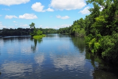 We cross the Connecticut River at the end of our hike, ready for lunch at Whetstone